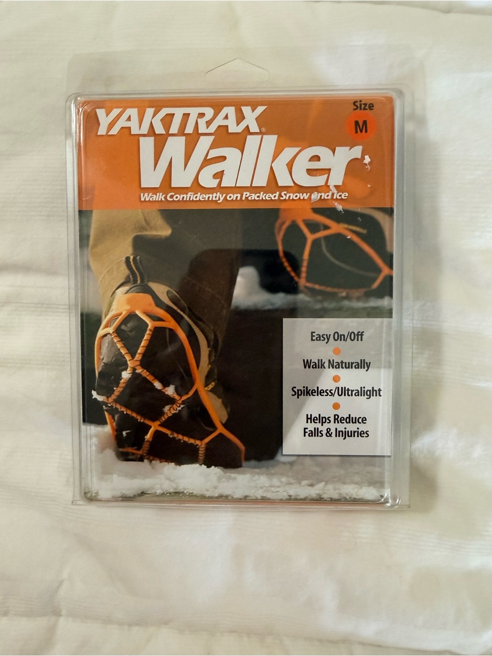 NEW YAKTRAX WALKERS unisex traction FOR SNOW/ICE SIZE MED see chart